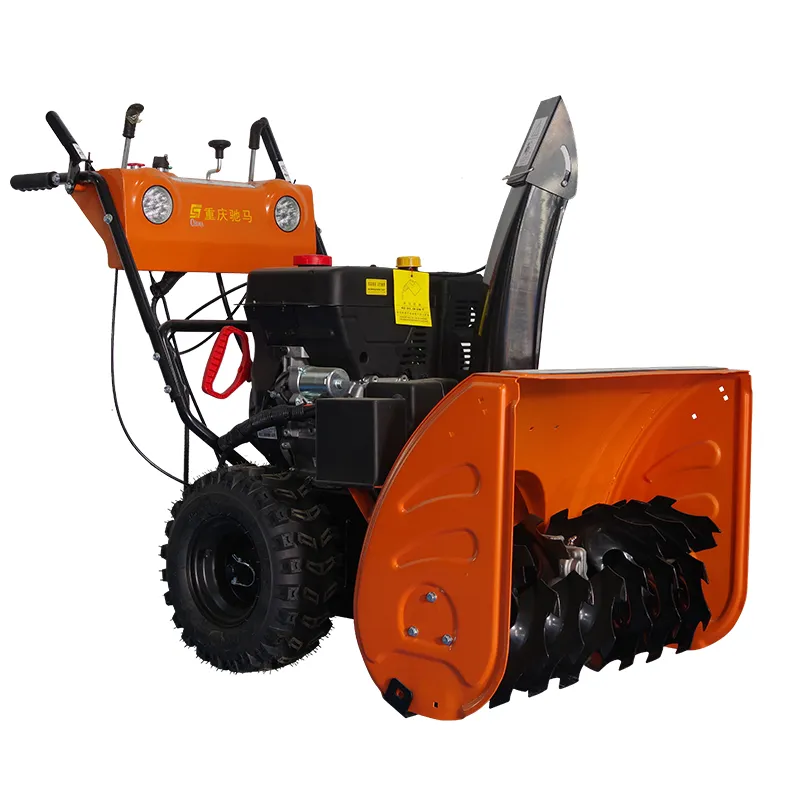 Kvaliteetne 24-252cc võimsusega kaheastmelise gaasiga lumepuhuriga